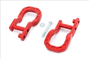 Tow Hooks Forged Red Chevy Silverado 1500 2WD/4WD (2014-2018 & Classic) Rough Country