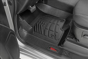 Sure-Fit Floor Mats FR & RR FR Bucket Crew Silverado/Sierra 1500/2500HD/3500HD (19-26) Rough Country