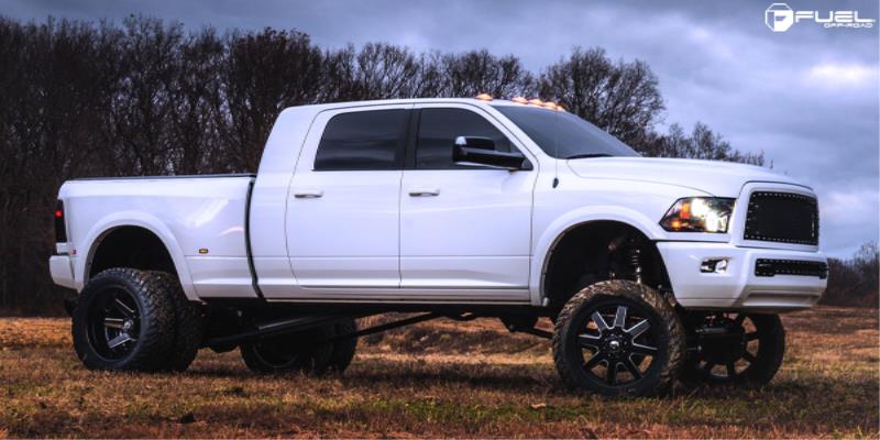 Dodge Ram 3500 Dual Rear Wheel Fuel Dually Wheels Maverick Dually Front - D538 8 Lug