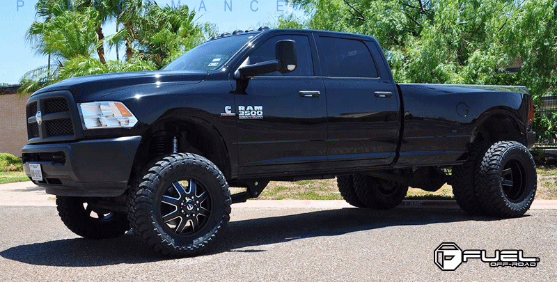 Dodge Ram 3500 Fuel Dually Wheels Maverick Dually Front - D538 8 Lug