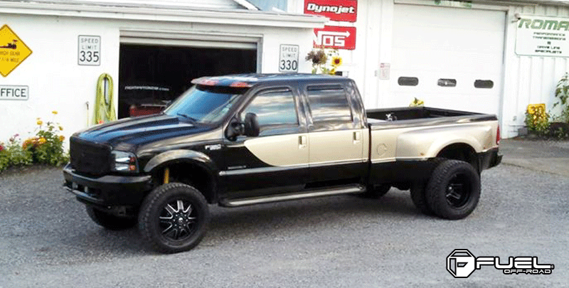 Ford F-350 Super Duty Dual Rear Wheel Fuel Dually Wheels Maverick Dually Front - D538 8 Lug
