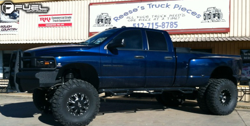 Dodge Ram 3500 Dual Rear Wheel Fuel Dually Wheels Throttle Dually Front - D513