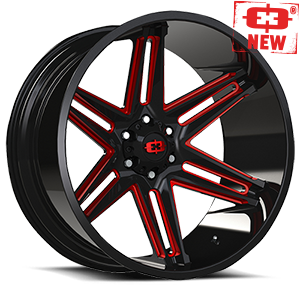 Gloss Black Red Tint