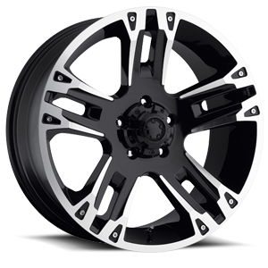 Gloss Black with Diamond Cut Accents