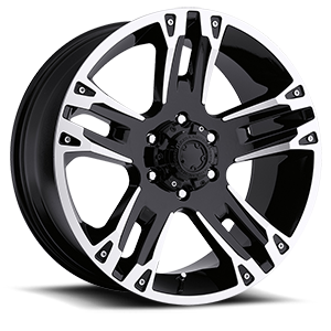 Gloss Black with Diamond Cut Accents