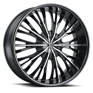 Glossy Black / Machined Face