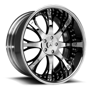 Chrome with Black Inserts