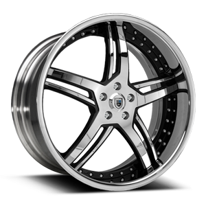 Chrome and Black with Chrome Lip