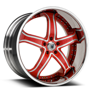 Red and Brushed with Chrome Lip