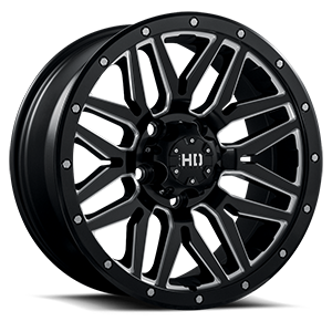 Satin Black with Milled Trim