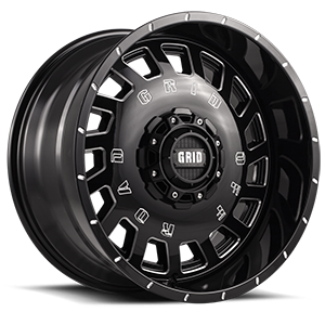 Gloss Black with Milling
