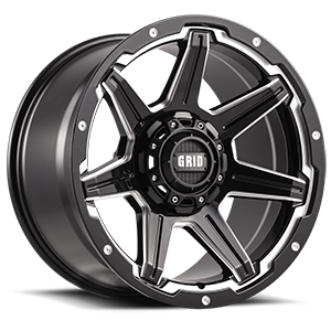 Gloss Black with Milling