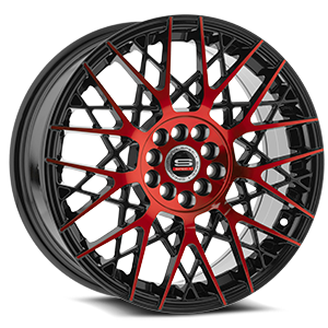 Gloss Black Red Milled