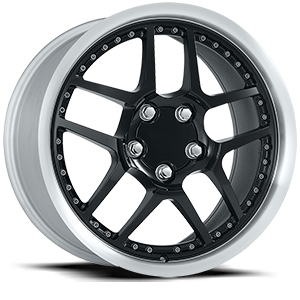 Black with Machined Lip