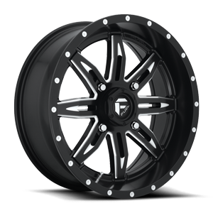 18x7 | 4 Lug | Black & Milled