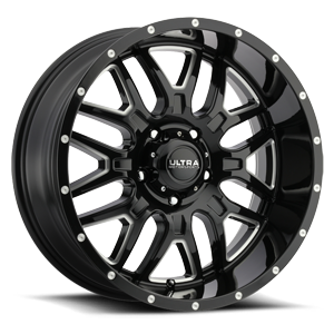 Gloss Black with Milled Accents and Clear Coat