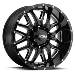 Gloss Black with Milled Accents and Clear Coat