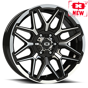 Gloss Black Machined Face and Lip