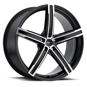 Gloss Black Mirror Machined Face