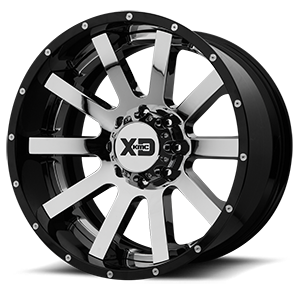 Chrome Center w/ Gloss Black Milled Lip
