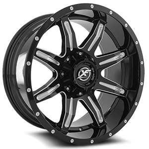 Gloss Black & Milled