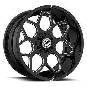 Gloss Black Milled Spokes