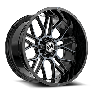 Gloss Black & Machined Titanium Double Dark Tint