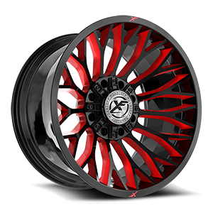 Gloss Black & Red Milled