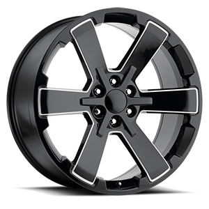 Gloss Black Milled Spokes