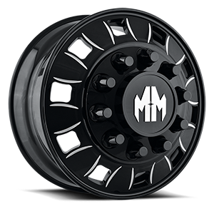 Black Milled Spokes