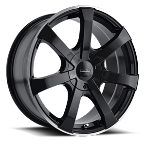 Black with Machined Lip