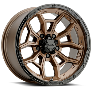 Bright Bronze with Gloss Black Lip and Clear Coat