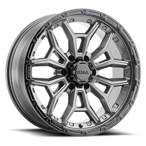 Gloss Anthracite with Gloss Black Lip and Clear Coat 20x9