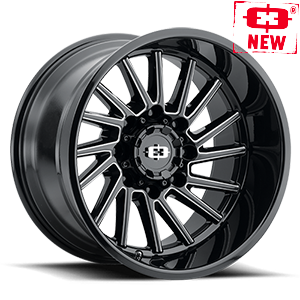 Gloss Black Milled Spoke