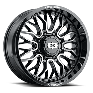 Gloss Black Machined Face - 20x9